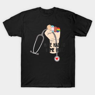 has no home here With trans flag LGBT T-Shirt